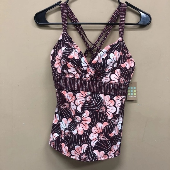 Title nine Other - Title Nine Womens Bra Bathing Suit Top New With Tags Floral Pink Tropic